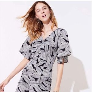 Black And White Palm Romper